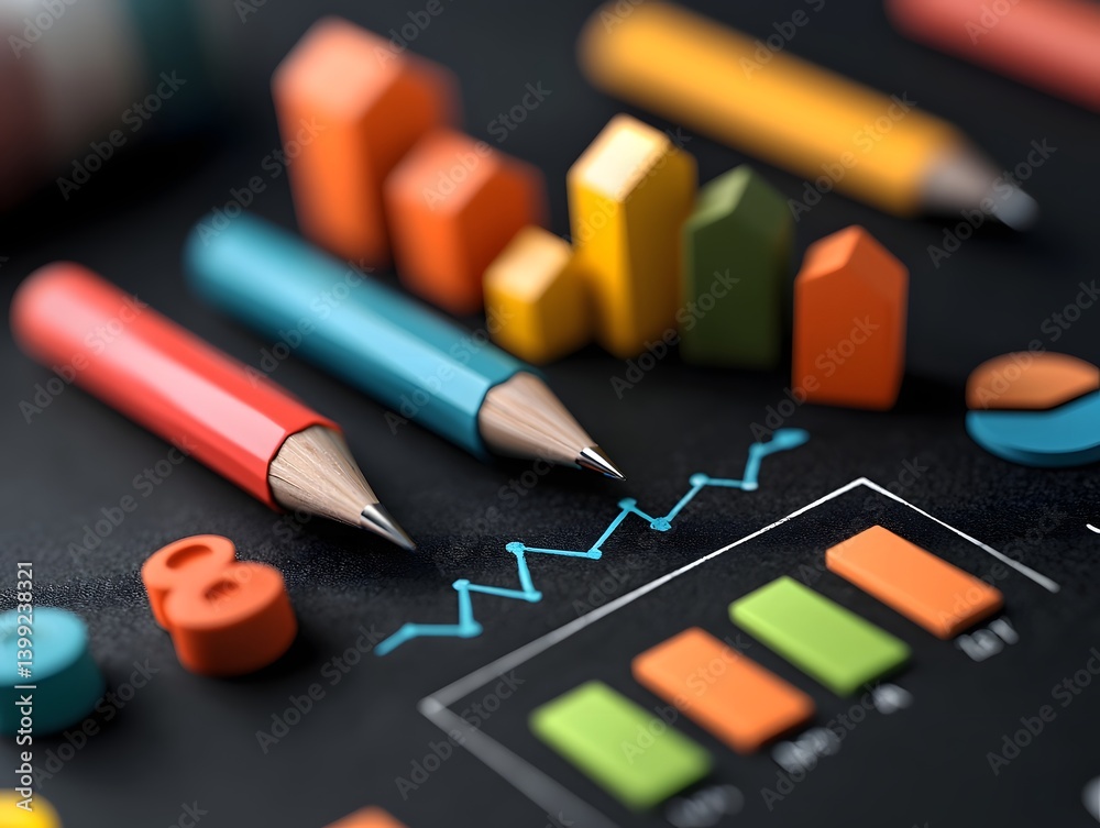 Poster detailed business analytics diagrams sophisticated data models and intricate statistical formulas di