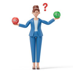 A woman holds a red ball with 