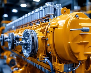 Industrial Engine Close-up