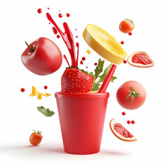 Sweet and Savory 3D Food Icons Collection