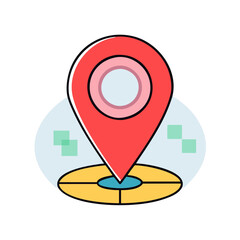 location pin icon, location pin vector illustration-simple illustration of location pin, perfect for location pin logos and icons