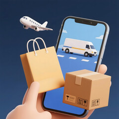 hand holding a suitcase