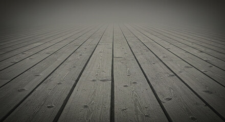 Seamless Layout of Weathered Wooden Planks in Vintage Grey