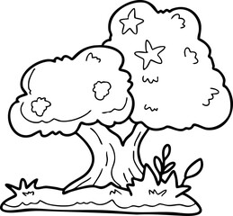 Tree, nature, Earth Day, illustration