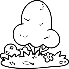 Tree, nature, Earth Day, illustration