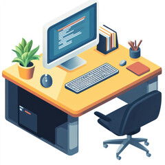 computer in the office