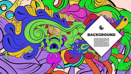 An artistic blend of fractal geometry and vibrant color in vector format—ideal for design pieces that demand attention, from posters to wearable prints