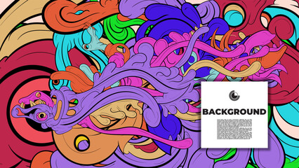 An artistic blend of fractal geometry and vibrant color in vector format—ideal for design pieces that demand attention, from posters to wearable prints