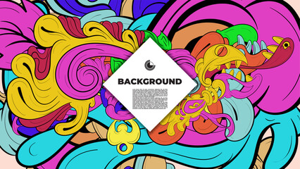 An artistic blend of fractal geometry and vibrant color in vector format—ideal for design pieces that demand attention, from posters to wearable prints