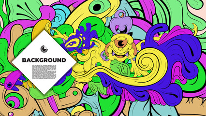 An artistic blend of fractal geometry and vibrant color in vector format—ideal for design pieces that demand attention, from posters to wearable prints