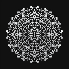 ornamental round decoration, mandala design