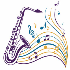 music notes background