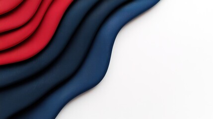 Memorial day celebration flyer template featuring minimalist red and blue design digital art modern aesthetic