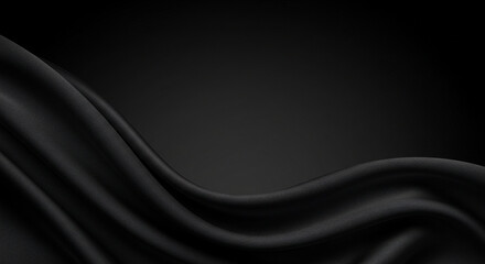 Gradated Dark Background with Black Satin Undulations
