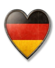 Obraz premium germany heart flag