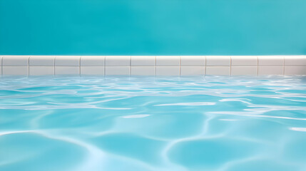 Obraz premium Tranquil Blue Swimming Pool with White Tiles