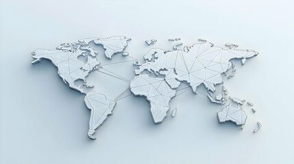 World Map Graphic Design Illustration