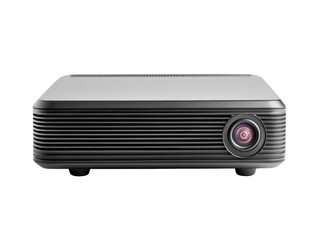 Office equipment projector on cutout background modern workspace tech product showcase professional setting