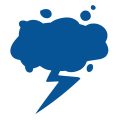 Abstract blue cloud shape with scattered dots, creating a whimsical background for creative projects