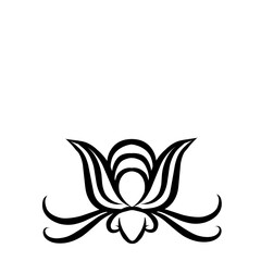 Fototapeta premium Abstract design featuring symmetrical plant shapes on a minimalist white background, suitable for art