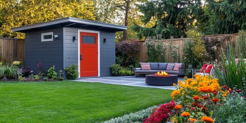 Modern Backyard Retreat with Outdoor Living Space