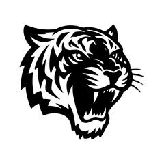 vector illustration of a silhouette of a leopard