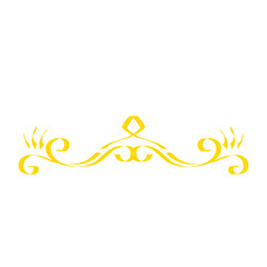 Elegant decorative border design featuring intricate yellow floral patterns for creative projects