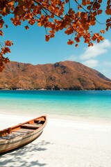 Warm autumnal tones depicting Gili Islands, Lombok earthy and cozy color palette