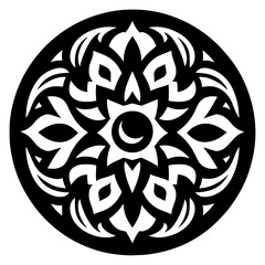 Radiating floral mandala showcasing abstract symmetrical patterns and artistic elegance