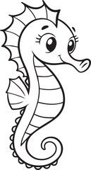 Seahorse silhouette vector, Seahorse logo vector, Seahorse vector illustration isolated on white background