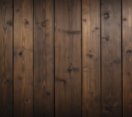 Obraz premium A close-up view of a rustic wood texture background, showcasing the intricate grain patterns, natural knots, and warm brown hues, perfect for adding an organic touch to any design.