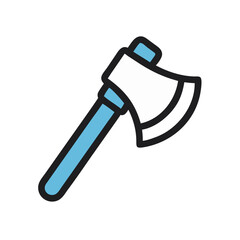Axe Icon with Angled Blade Design
