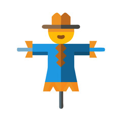 Scarecrow Figure with Outstretched Arms Icon Design