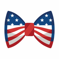 American-flag-striped-bow-tie-with-a-star-accent 