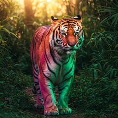 Obraz premium tiger in the zoo