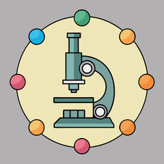 A microscope-surrounded-by-atoms 