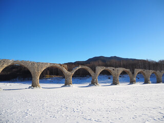 崩れゆくタウシュベツ川橋梁（2024年）