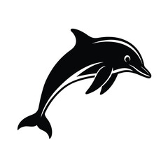 Dolphin Jumping Vector Illustration