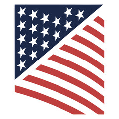 Obraz premium An image of a stylized American flag 