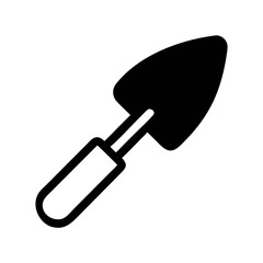 Garden Trowel with Curved Blade Icon Design