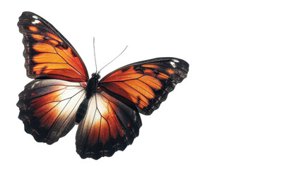 Obraz premium Stunning Orange Butterfly in Flight