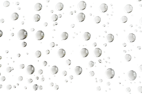 Water Drops Pattern on Black Background