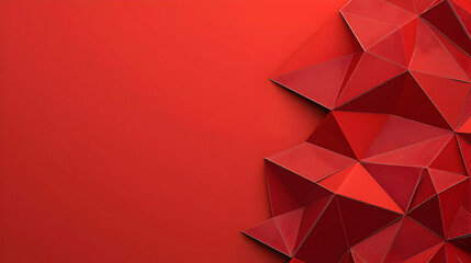 Abstract Geometric Pattern Red Background
