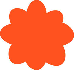 Colorful abstract geometric shapes in flat style on white background, perfect for modern design, kids elements, creative decorations, or trendy retro aesthetics.