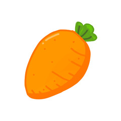 vector illustration of a carrot
