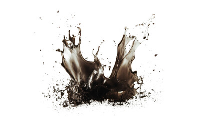 Stunning Brown Liquid Splash Art