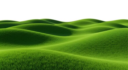 Rolling Green Hills Landscape Lush Grassy Meadow Background Image
