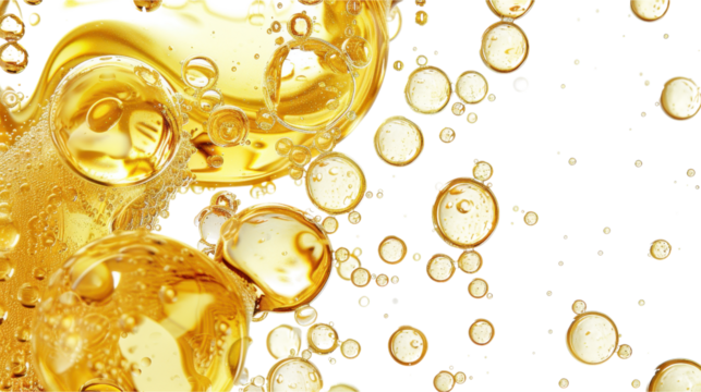 Golden Bubbles in Motion