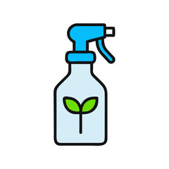 Spray Bottle for Plant Care Icon Design