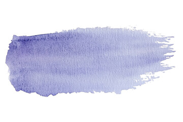 Fototapeta premium single flat watercolor brush stroke isolated on white background